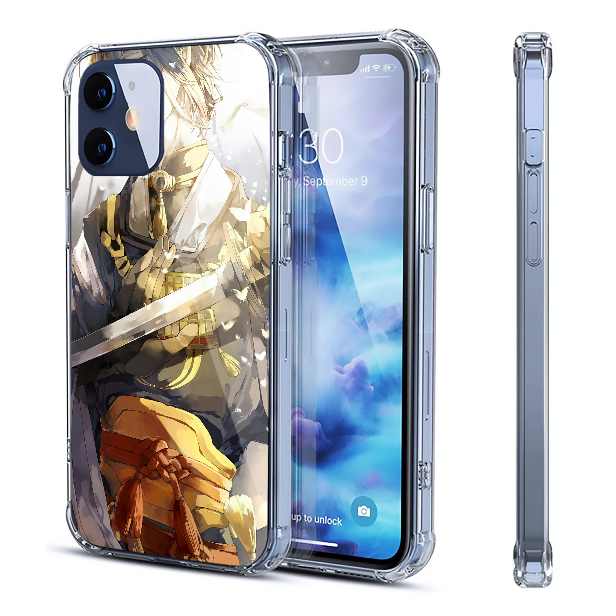 （画像用） 刀剣乱舞 Touken Ranbu 【iPhone 12シリーズ対応】透明スマホケース（クリアソフトケース）
